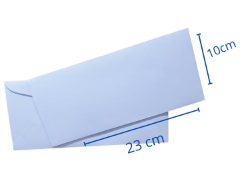 Sobre Americano Teknofas 10x23 80 g Blanco 50 Unidades