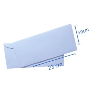 SOBRE AMERICANO TEKNOFAS 10X23 80 G BLANCO 25UNIDADES