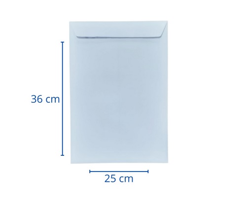 Sobre Saco Teknofas Oficio 25x36 B-24 Blanco 50 Unidades