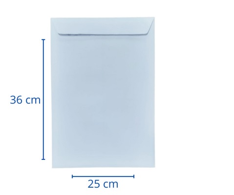 SOBRE SACO TEKNOFAS OFICIO 25X36 B-24 BLANC PRECIO X UNI