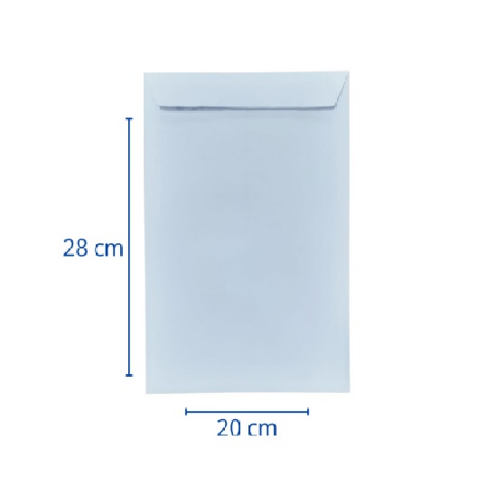 Sobre Saco Teknofas 1/2 Oficio 20x28 Blanco 50 Unidades