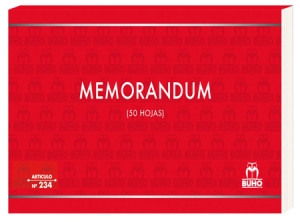 FORM.MEMORANDUM DUPLICADO BUHO 234