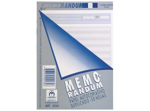 FORM.MEMORANDUM AUTOCOPIATIVO BUHO 2234