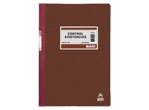 LIBRO CONTAB. CONTROL EXIST.100 HJ. BUHO.187