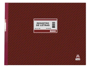 LIBRO REGISTRO LETRA BUHO 182 50 HJ.