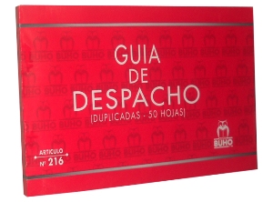 FORM.GUIA DESPACHO DUPLI. BUHO 216