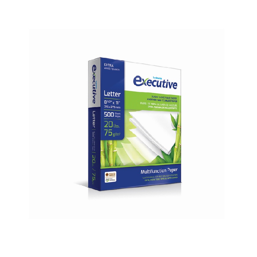 Papel Fotocopia Executive Carta 75 g 500 Hojas