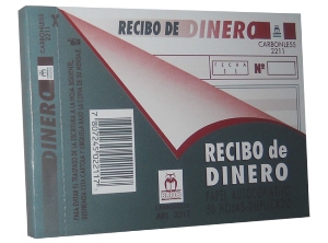 FORM.RECIBO DE DINERO 50HJS.BUHO 2211 AUTOCOP.