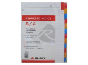 REPTO. INDICE LIBRETA 210 RHEIN MAYLARD REF:323466