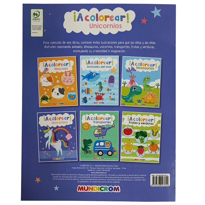 LIBRO DE CUENTOS PARA COLOREAR A COLOREAR MUNDICROM