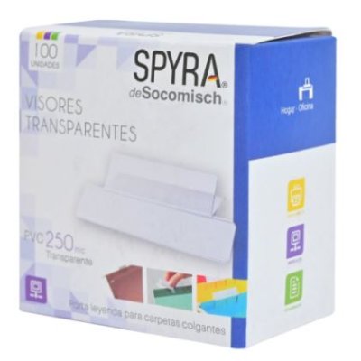 Visores Portaleyenda Socomisch 100 Unidades
