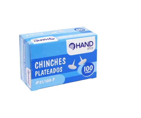 CAJA DE CHINCHES METALICOS 100 UNIDADES