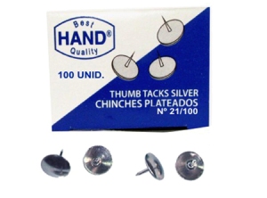 CHINCHES PLATEADOS X 100 UD HAND