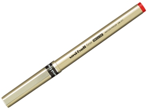 BOLIGRAFO ROLLER UNIBALL DELUXE FINE UB-177 ROJO