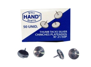 CHINCHES PLATEADOS X 50 UD HAND
