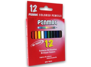 LAPIZ COLOR 12UN. CORTO PENMAC