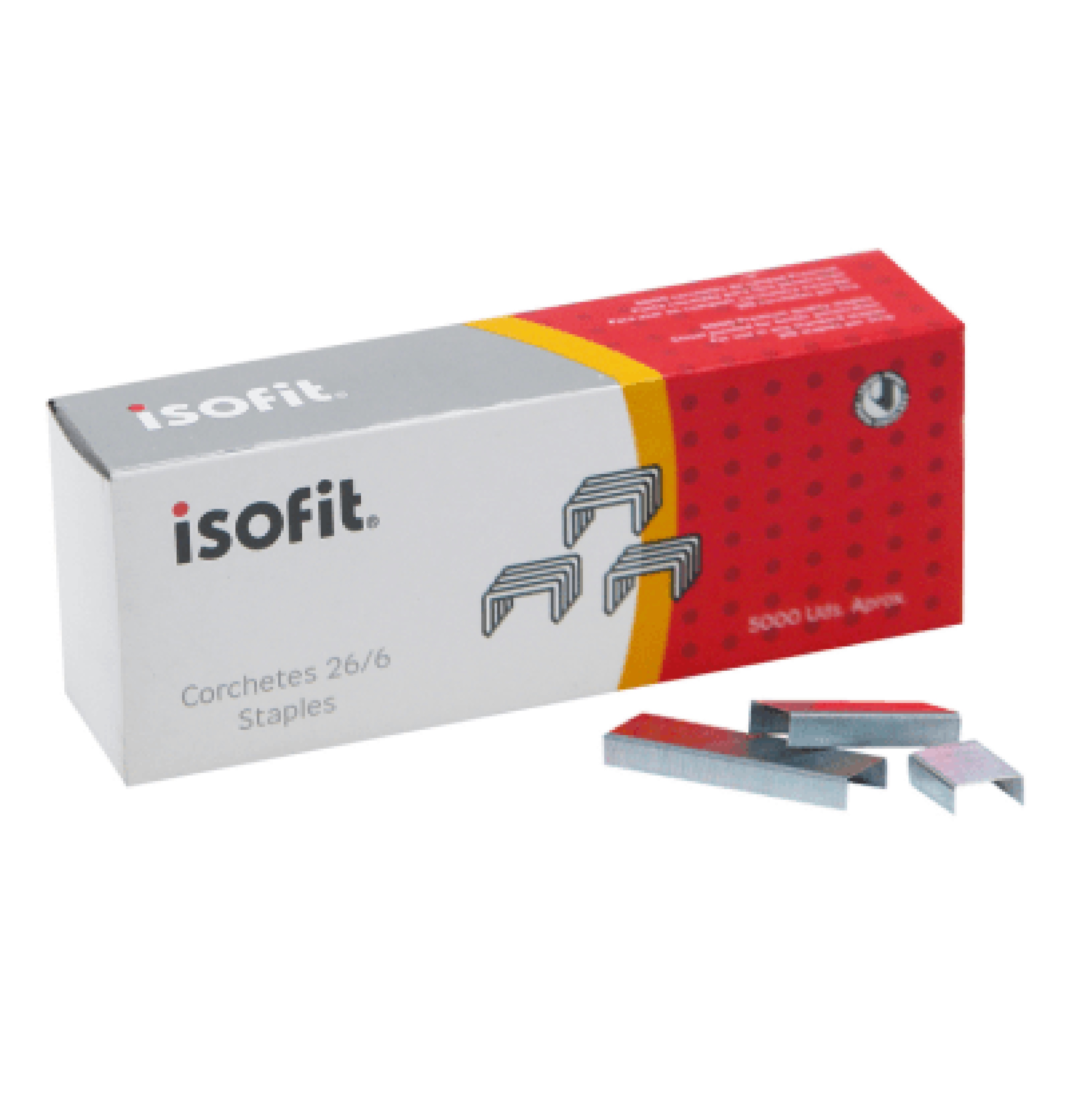 Corchetes Isofit 26/6 Caja de 1000 Unidades