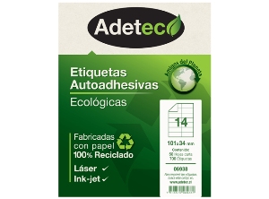 ETIQUETA ECO INK/LAS 101X34MM 50 HJ 700 UN ADETEC