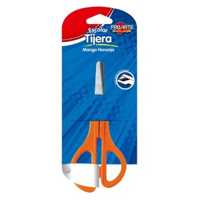 Tijera Escolar Proarte 4´ Hoja de Acero Inoxidable Naranjo