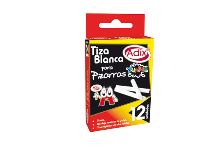 TIZA BLANCA 12 UNID. ADIX