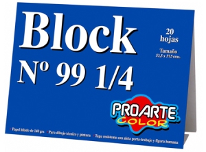 BLOCK DIBUJO 99 1/4 PROARTE 20 HJS.