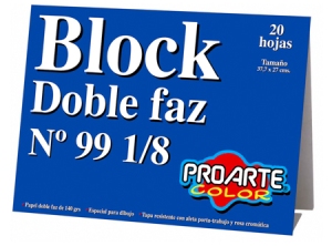 BLOCK DIBUJO 99 1/8 PROARTE 37.7X27CM 20HJ.D.FAZ