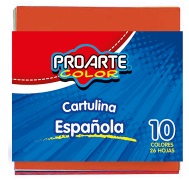 Cartulina Española Proarte 10 Colores Surtido 26 Unidades
