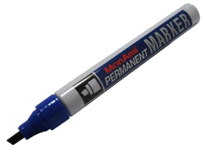 MARCADOR PERMAN.MON-AMI MARKER-C AZ RECARG.P.BIS