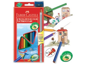 LAPIZ COLOR 12UN. LARGO FABER TRIANGULAR