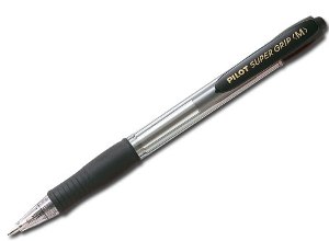 BOLIGRAFO PILOT SUPERGRIP 1.0 NEGRO RETRACTIL