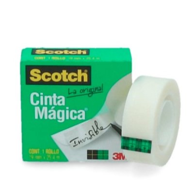 Cinta Adhesiva 3M Scotch Invisible Mágica 19 mm X 25 M