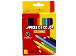 LAPIZ COLOR 12UN. CORTO ISOFIT