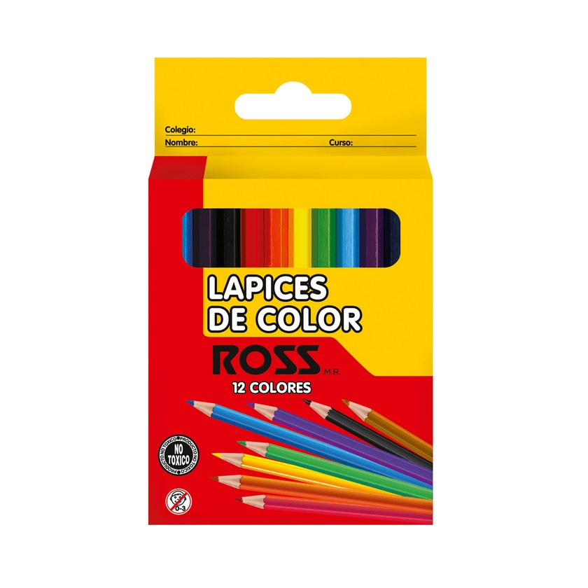 LAPICES DE COLOR ROSS CORTO 12 COLORES