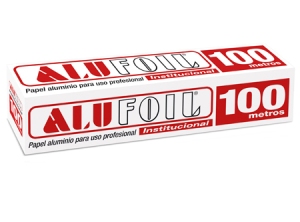 PAPEL ALUMINIO ALUFOIL 30 X 100 MT INDUSTRIAL