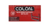 Accoclip Colon Fastener Plateado Caja de 50 Unidades