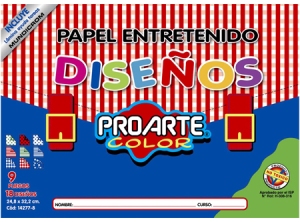 CARPETA ARTE PROARTE ENTRETENIDO 9 HJS-18 DISEÑOS