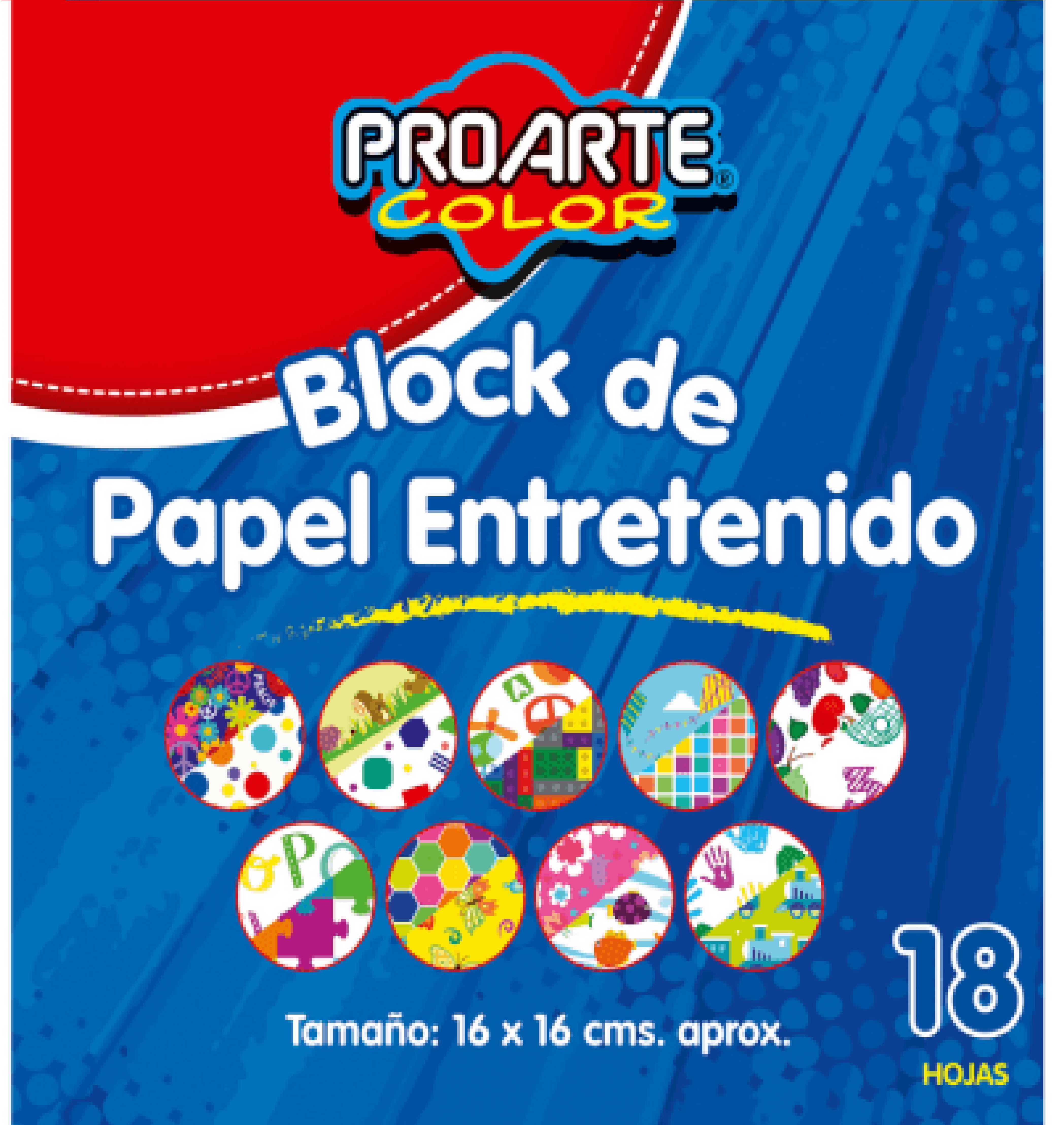 Block de Papel Entretenido Proarte 18 Hojas