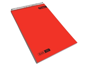 CROQUERA ESPIRAL OFI. 100 HJ BLACK RED.WHI 21X32