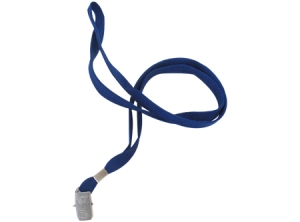 CORDON PORTACREDENCIAL C/APRETADOR AZUL HAND