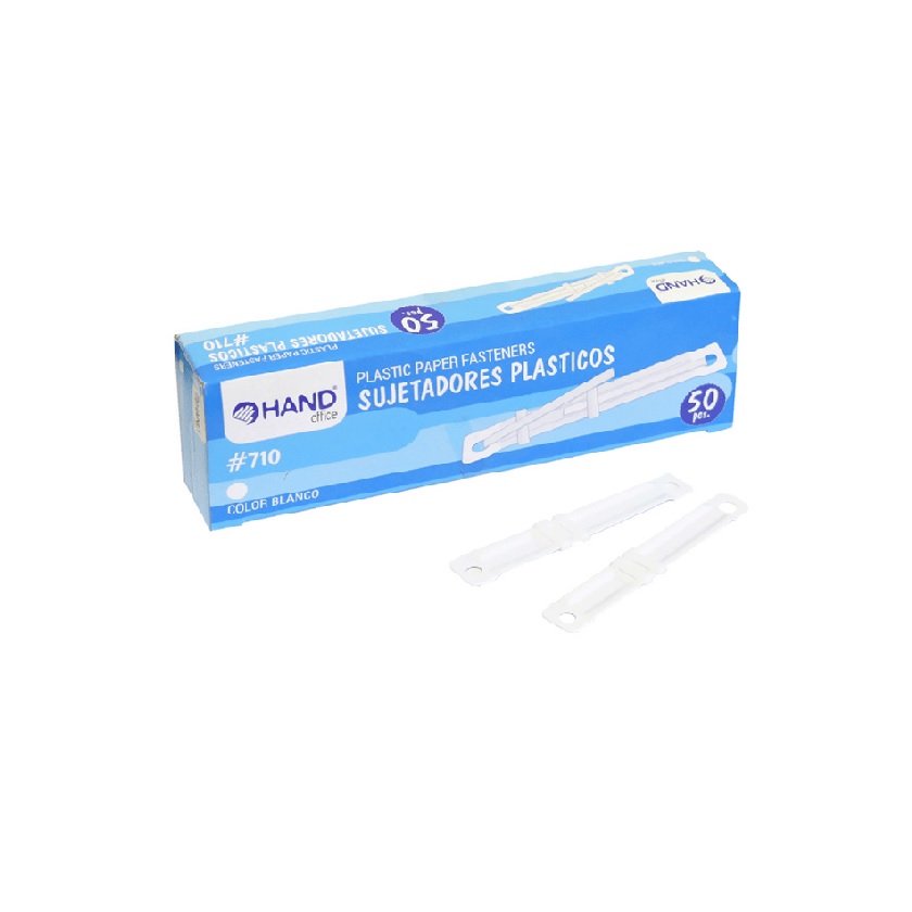 ACCOCLIP HAND 710 BLANCO CAJA DE 50 UNIDADES