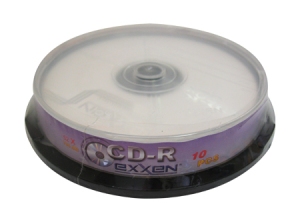 CD GRABABLE 10 UN. 700 MB 52X EXXEN CAKE BOX