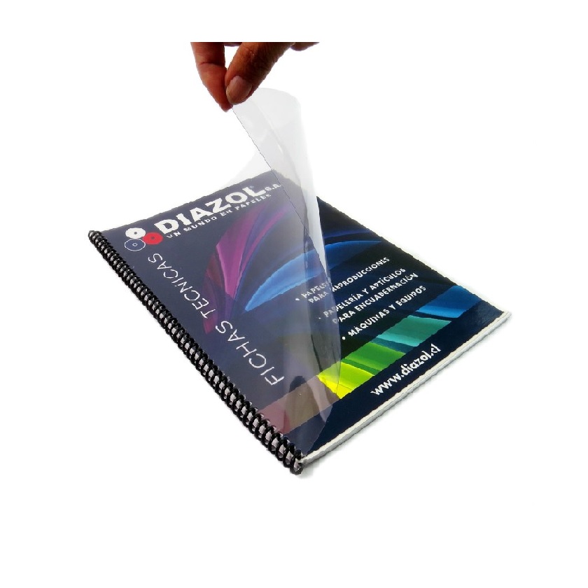 Mica Encuadernar Diazol Carta Lisa Natural P/P 100 Unidades