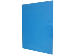 CARPETA PLASTIFICADA CELESTE GEOPEN REVERSO BLANCO