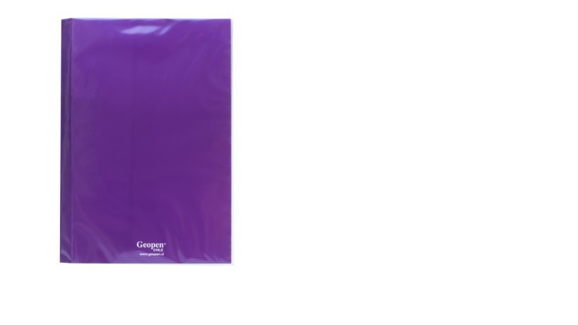 Carpeta Plastificada Geopen Morado Reverso Blanco