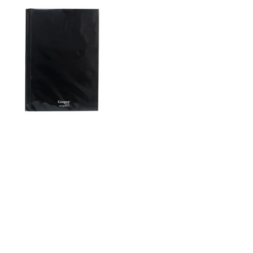 Archivador Plastificado Geopen Negro y Reverso Blanco