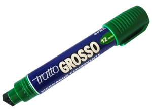 MARCADOR DE CARTEL TRATTO 12 M/M VERDE GROSSO