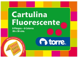 CARPETA ARTE TORRE CARTULINA FLUORECEN.IMAGIA 6HJS