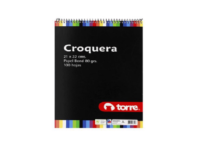 Croquera Torre Imagia Oficio Espiral 21X32 cm 100 Hojas