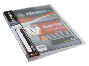 CARPETA BASIC FILE PP A4 BLANCO/TRANSPA RHEIN