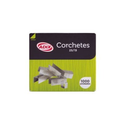 CORCHETES ADIX 100 HOJAS 23/13 CAJA DE 1000 UNIDADES